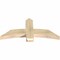 Ekena Millwork Bellingham Rough Sawn Timber Gable Bracket, Douglas Fir, 48"W x 22"H x 4"D x 6"F, 11/12 Pitch GBW048X22X0406BEL00RDF - alternate 3